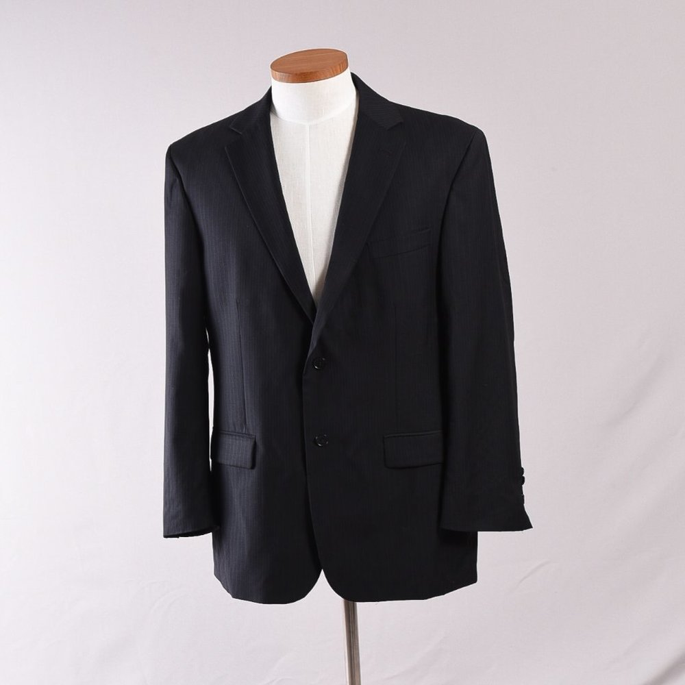 Geoffrey Biene Men's Coat Blazer Black 100% Wool 44R